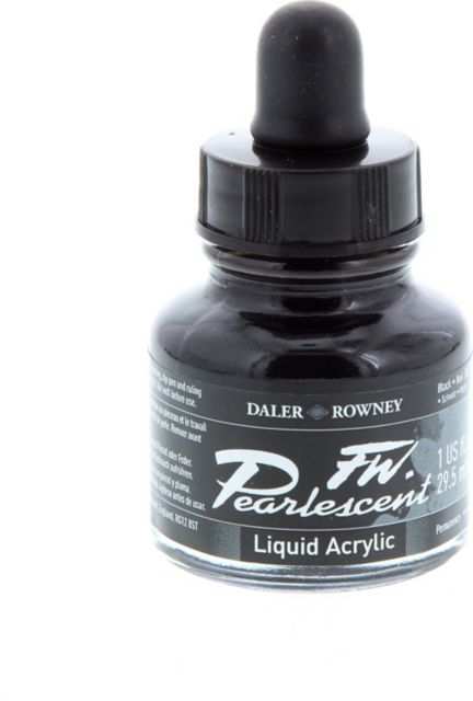 PEARLESCENT INK  1 OZ BLACK