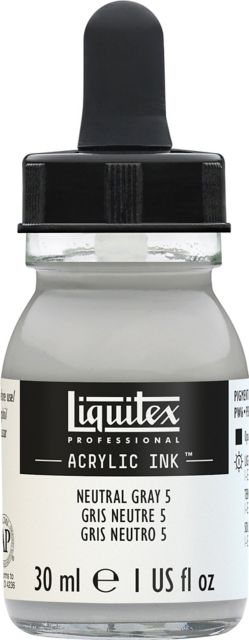 Liquitex Acrylic Ink 30Ml Jar Natural Gray 5