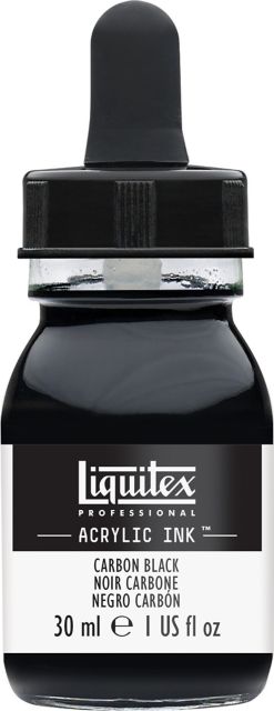 LIQUITEX ACRYLIC INK 30ML JAR CARBON BLACK