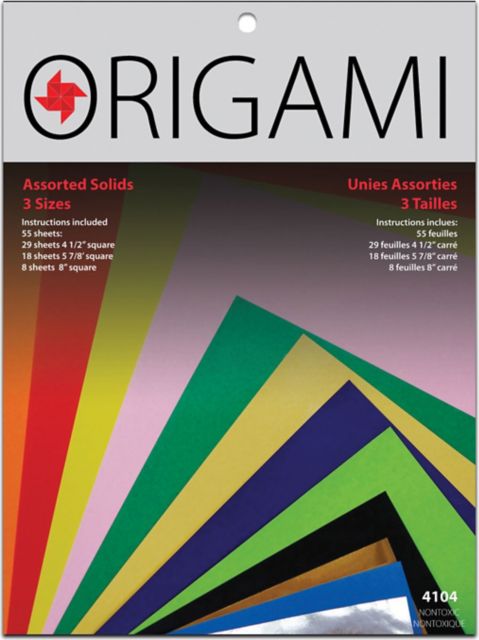 ORIGAMI 55 ASSORTED SHEETS - MEDIUM