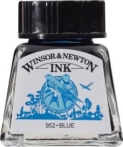 DRAWING INK 1/2 OZ BLUE