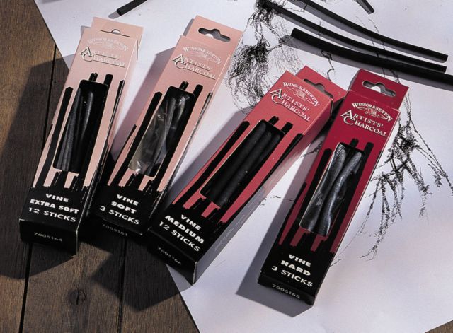 Charcoal Vine Medium 3 Count Box