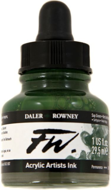 FW ACRYLIC INK 1OZ SAP GREEN