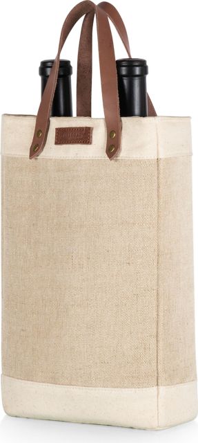 PINOT JUTE 2 BOTTLE WINE BAG