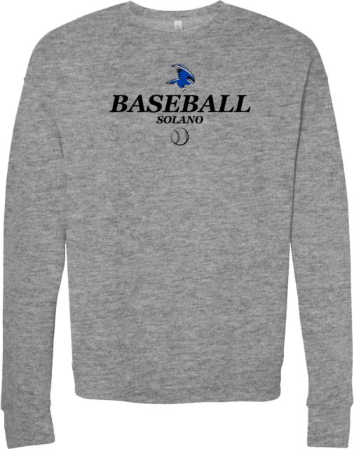 Solano Bella + Canvas Fleece Crew Solano Community College Baseball - ONLINE ONLY
