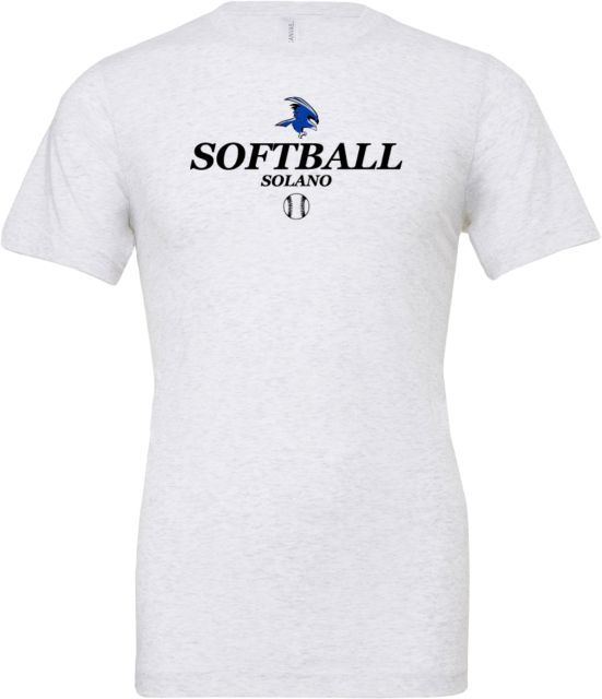 Solano Bella + Canvas Jersey Cotton T Shirt Solano Community College Softball - ONLINE ONLY