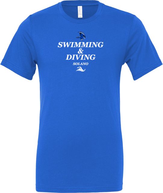 Solano Bella + Canvas Jersey Cotton T Shirt Solano Community College Swim and Dive - ONLINE ONLY