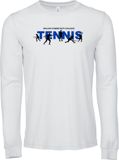 Solano Bella + Canvas Jersey Cotton Long Sleeve T Shirt Solano Community College Tennis Team - ONLINE ONLY