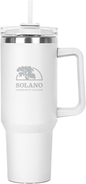 Solano Hippo Mug & Straw Lid with Twist Closure 40 oz Solano Community College Institutional Mark Engraved - ONLINE ONLY