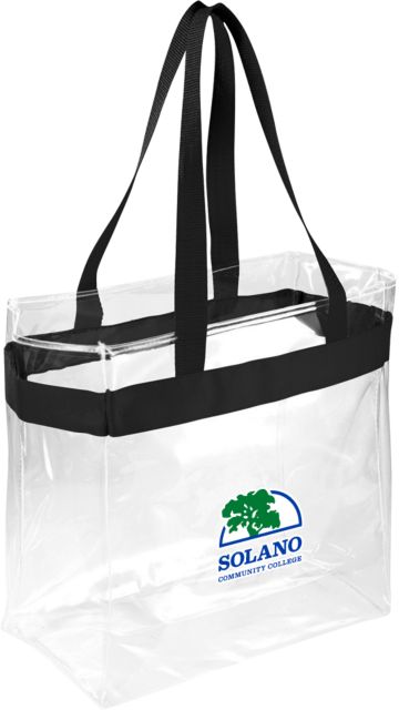 Solano Game Day Clear Stadium Tote Solano Community College Institutional Mark - ONLINE ONLY