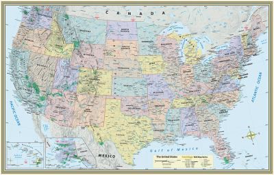 US MAP POSTER PAPER UPDATED